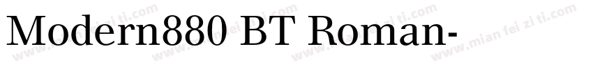 Modern880 BT Roman字体转换